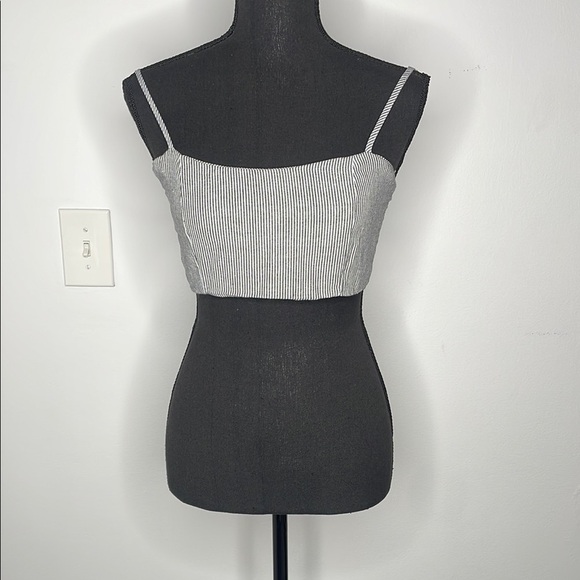 Brandy Melville Tops - BRANDY MELVILLE Striped Black and White Women's Top